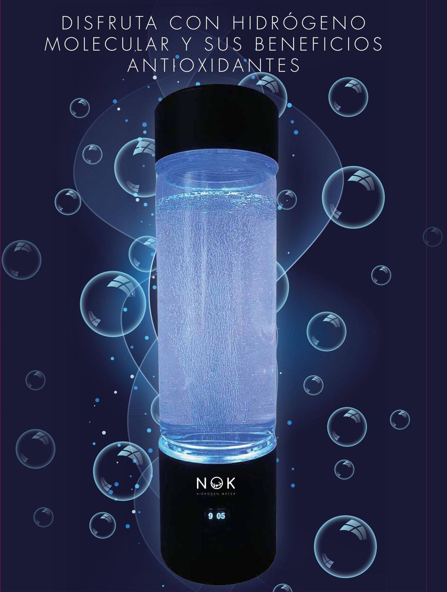 NOK Hidrogenador de agua Portátil.